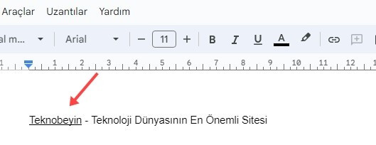 Google Dokümanlar Metni Altı Çizili Yazma Nasıl Yapılır? Google Dokümanlar Metni Altı Çizili Yazma Nasıl Yapılır?