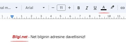 Google Dokümanlar Metni Renkli Yazma Nasıl Yapılır? - 3 Google Dokümanlar Metni Renkli Yazma Nasıl Yapılır? - 3