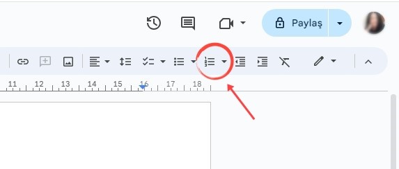 Google Dokümanlar Numaralı Liste Nasıl Yapılır? Google Dokümanlar Numaralı Liste Nasıl Yapılır?