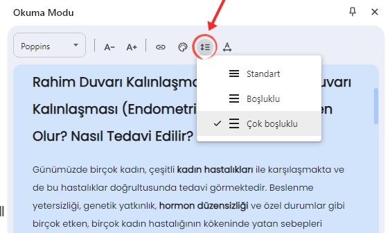Google Chrome Okuma Modu - Satır Yüksekliği Ayarlama Nasıl Yapılır? - 3 Google Chrome Okuma Modu - Satır Yüksekliği Ayarlama Nasıl Yapılır? - 3