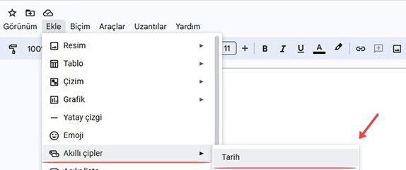 Google Dokümanlar Belgeye Saat - Tarih Ekleme Nasıl Yapılır? - 2
