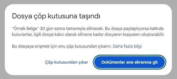 Google Dokümanlar Belgeyi Çöp Kutusuna Taşıma Nasıl Yapılır? - 3 Google Dokümanlar Belgeyi Çöp Kutusuna Taşıma Nasıl Yapılır? - 3
