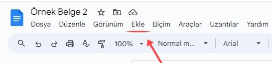 Google Dokümanlar Belgeye Açılır Liste Ekleme Nasıl Yapılır? - 1