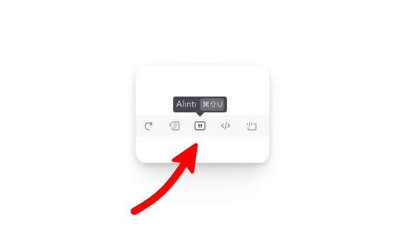 UpNote - Alıntı Eklemek