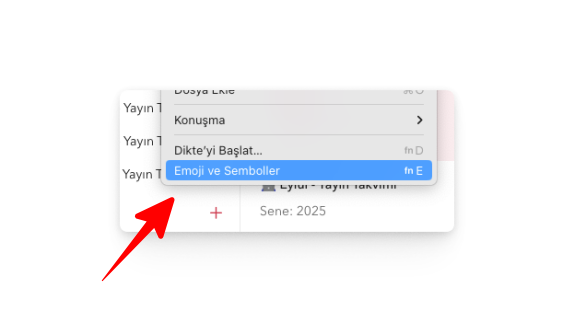 UpNote - Emoji Eklemek UpNote - Emoji Eklemek