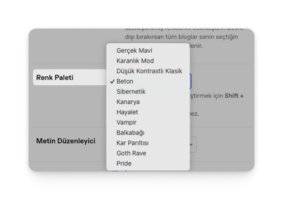 Tumblr - Renk Paleti Değiştirmek - 3