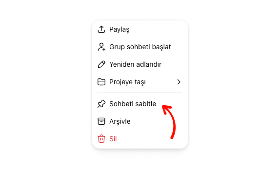 ChatGPT'de Sohbetler Nasıl Sabitlenir? - 2