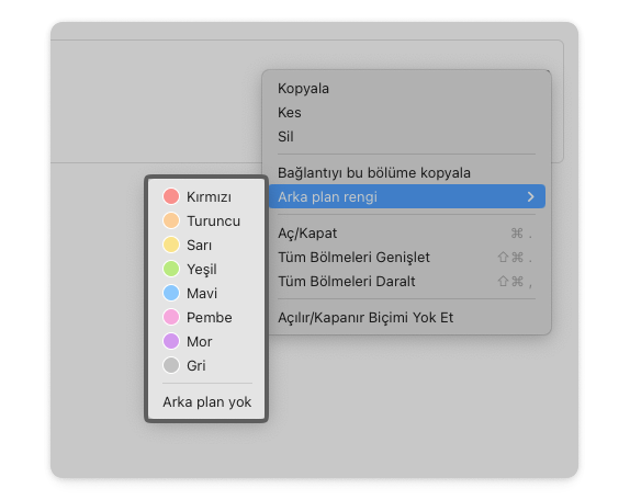 UpNote'ta "Açılır/Kapanır Bölmenin Arka Plan Rengi" Nasıl Değiştirilir? - 4