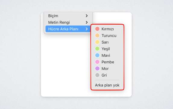 UpNote'ta "Tablo Hücresinin Arka Plan Rengi" Nasıl Değiştirilir? - 4