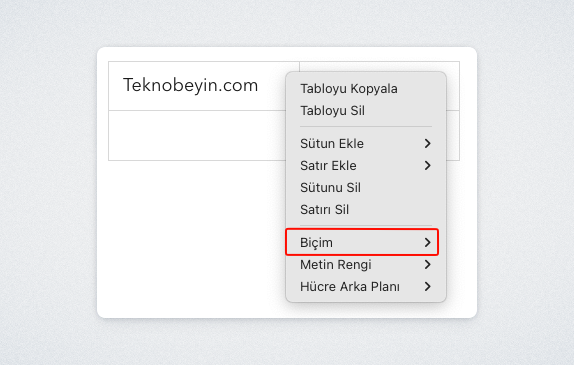 UpNote'ta "Tablo Metin Biçimi" Nasıl Değiştirilir? - 3