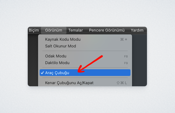 Typora'da "Araç Çubuğu" Nasıl Açılır? - 1